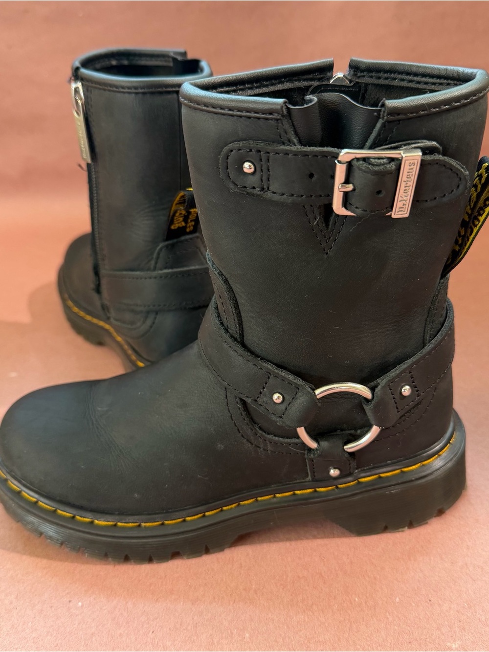 Dr. Martens Genaya Biker Boots Kids size 1